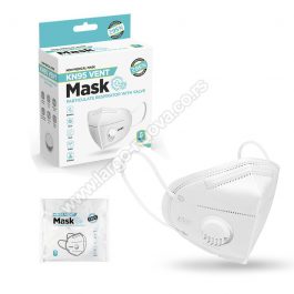 PRO SAFE PLUS KN95 VENT BELA , zaštitna maska ( 20 komada )