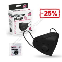 PRO SAFE PLUS KN95 VENT CRNA , zaštitna maska ( 480 komada )