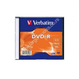 VERBATIM DVD-r 4,7 GB slim case