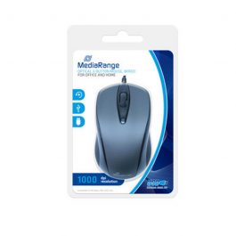 MEDIA RANGE Optical 3-button Mouse, 1000 dpi – USB kabl