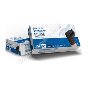 NITRILE GLOVES, nitrilne jednokratne rukavice, crne 1/100